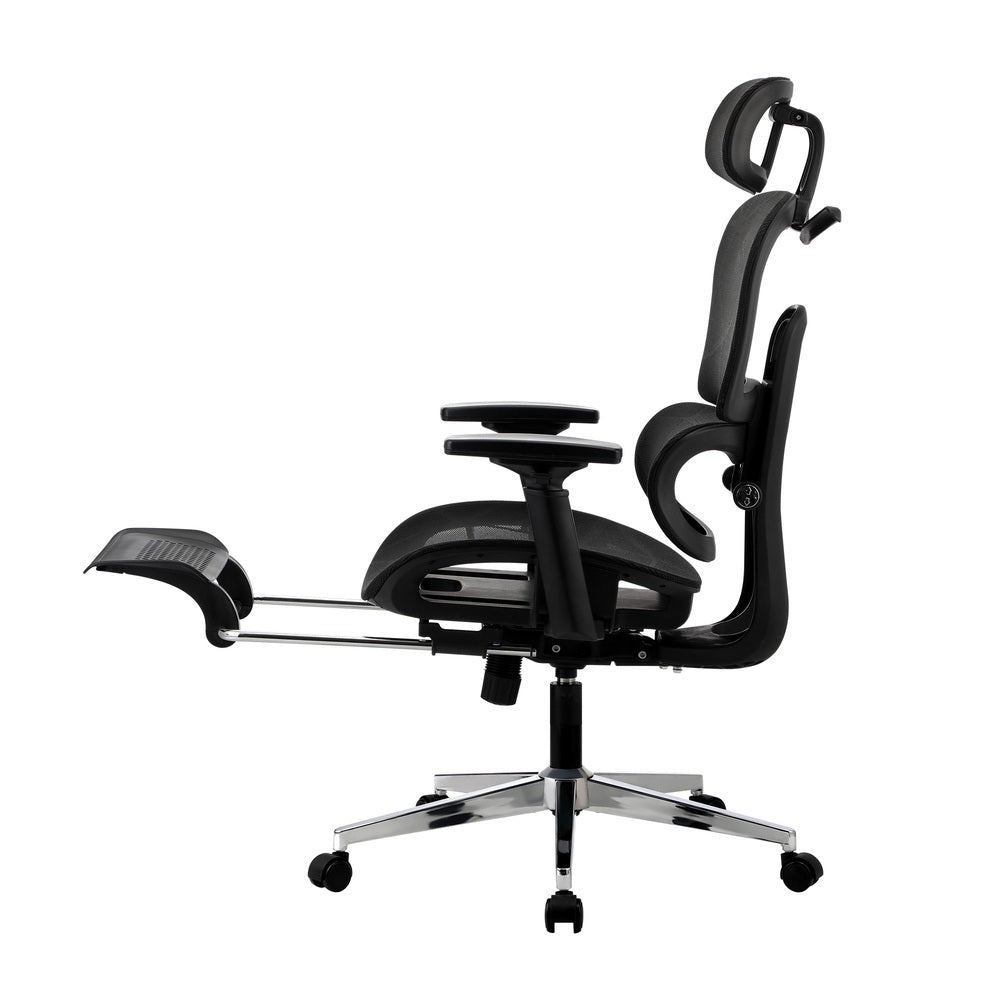 Oikiture Ergonomic Office Chair Mesh Executive Seat Black-Office Chair-PEROZ Accessories
