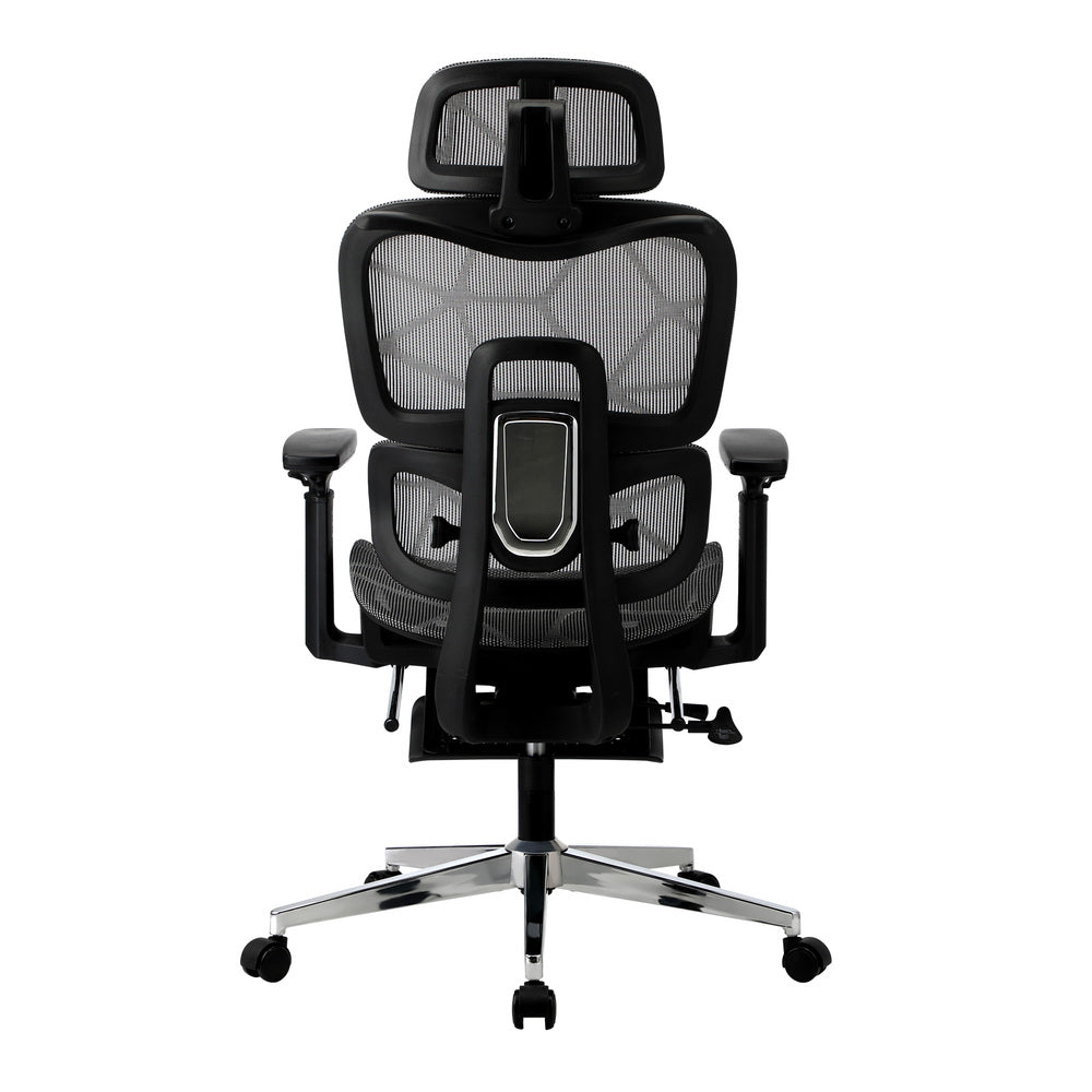 Oikiture Ergonomic Office Chair Mesh Executive Seat BK & GY-Office Chair-PEROZ Accessories