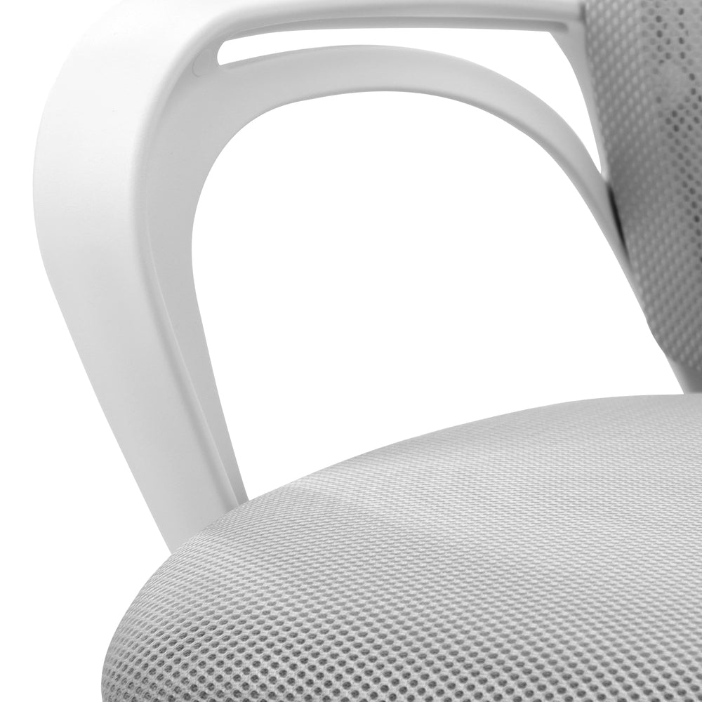 Oikiture Mesh Office Chair Breathable Backrest White-Office Chair-PEROZ Accessories