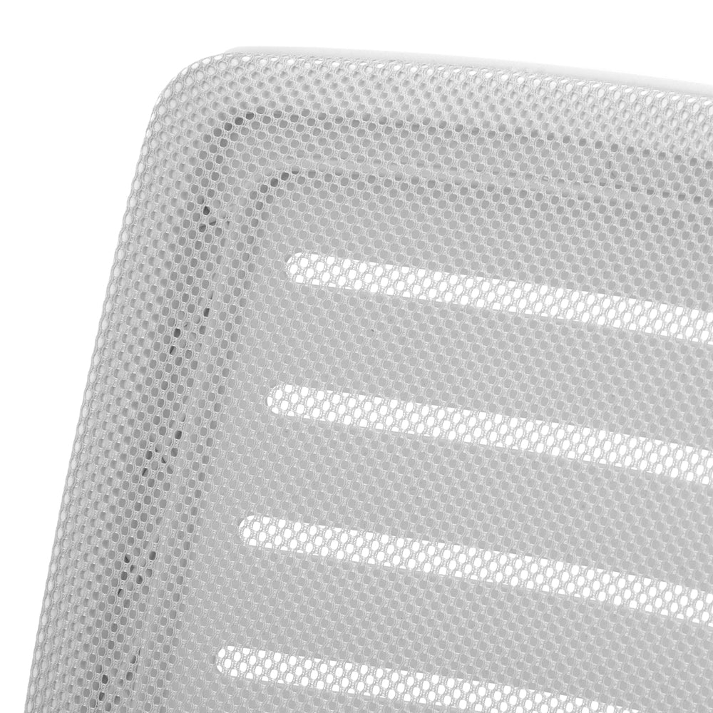 Oikiture Mesh Office Chair Breathable Backrest White-Office Chair-PEROZ Accessories