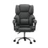 Oikiture Massgae Office Chair Computer Racer PU Leather Seat Recliner Grey-Massage Office Chair-PEROZ Accessories
