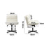 Oikiture Mid Back Armless Office Chair Wide Seat Boucle White-Office Chair-PEROZ Accessories