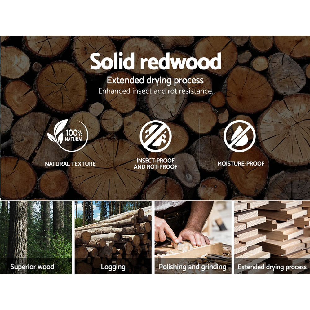 Artiss Wooden Office Chair Leather Seat Black-Furniture > Office-PEROZ Accessories