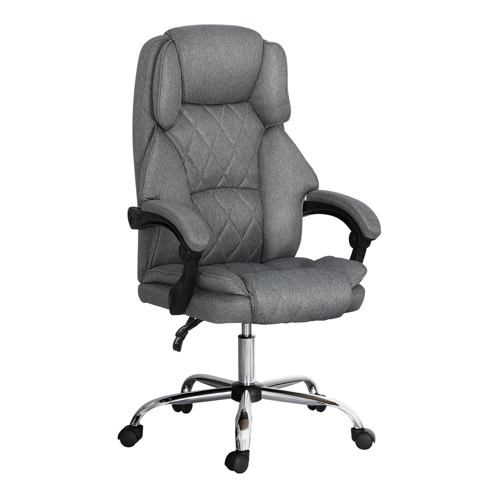 Artiss Executive Office Chair Recliner Grey-Furniture > Bar Stools & Chairs-PEROZ Accessories