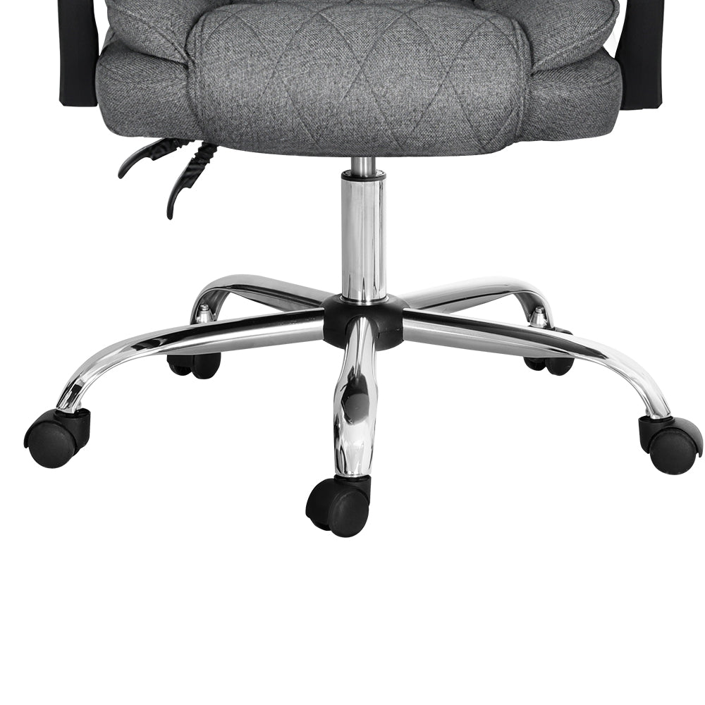 Artiss Executive Office Chair Recliner Grey-Furniture > Bar Stools & Chairs-PEROZ Accessories
