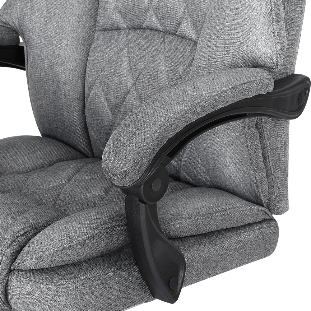 Artiss Executive Office Chair Recliner Grey-Furniture > Bar Stools & Chairs-PEROZ Accessories