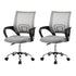 Artiss 2x Mesh Office Chair Mid Back Grey-Furniture > Office > Office & Desk Chairs-PEROZ Accessories