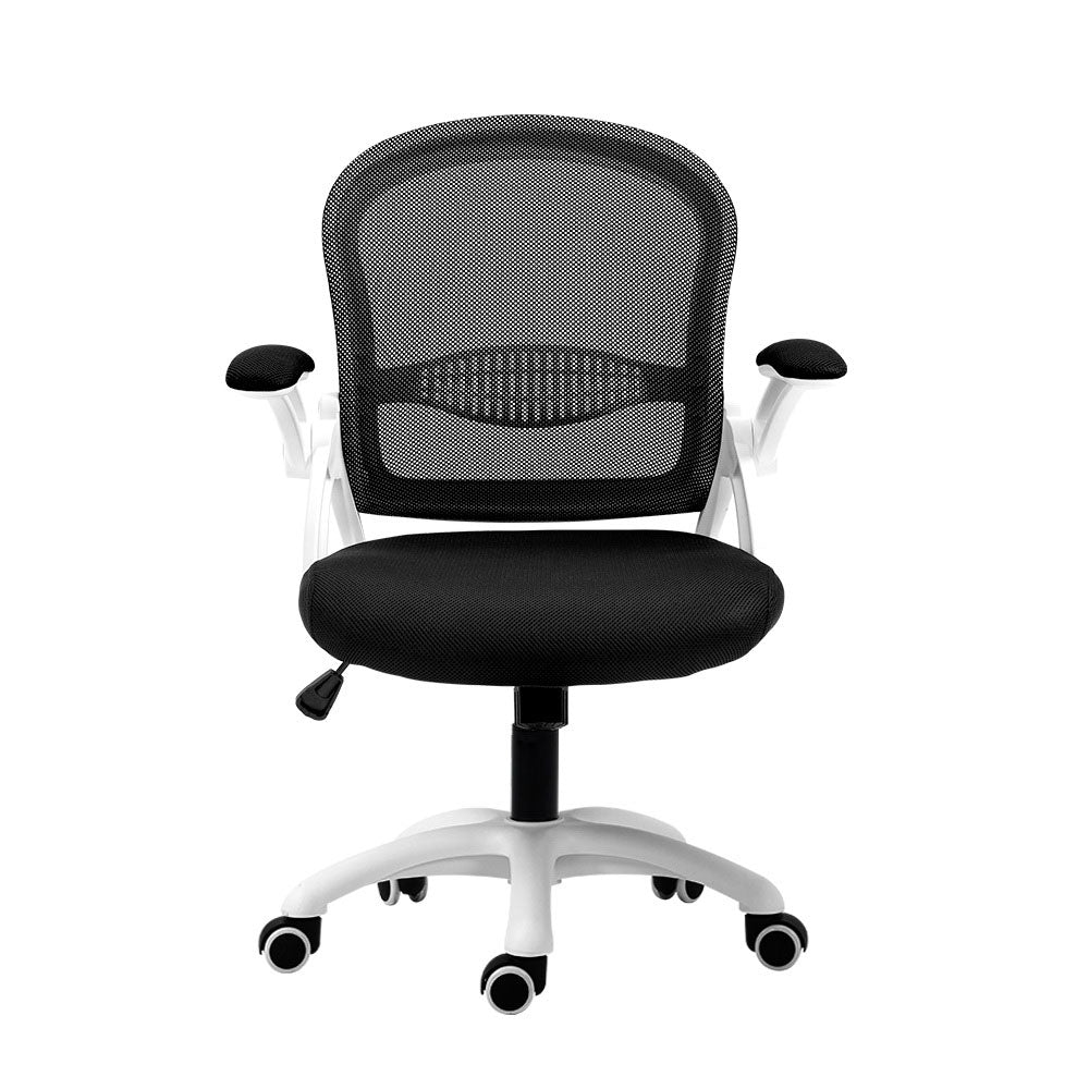 Artiss Mesh Office Chair Mid Back Black-Office Chairs-PEROZ Accessories