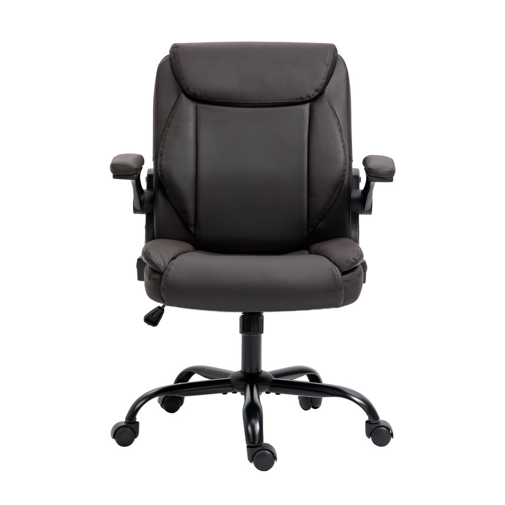 Artiss Executive Office Chair Mid Back Brwon-Office Chairs-PEROZ Accessories