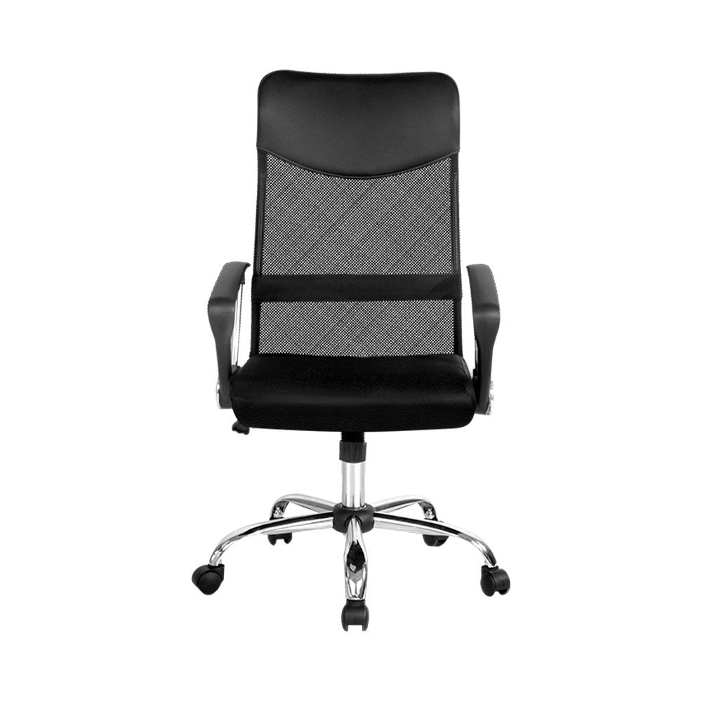 Artiss Mesh Office Chair High Back Black-Furniture > Office-PEROZ Accessories