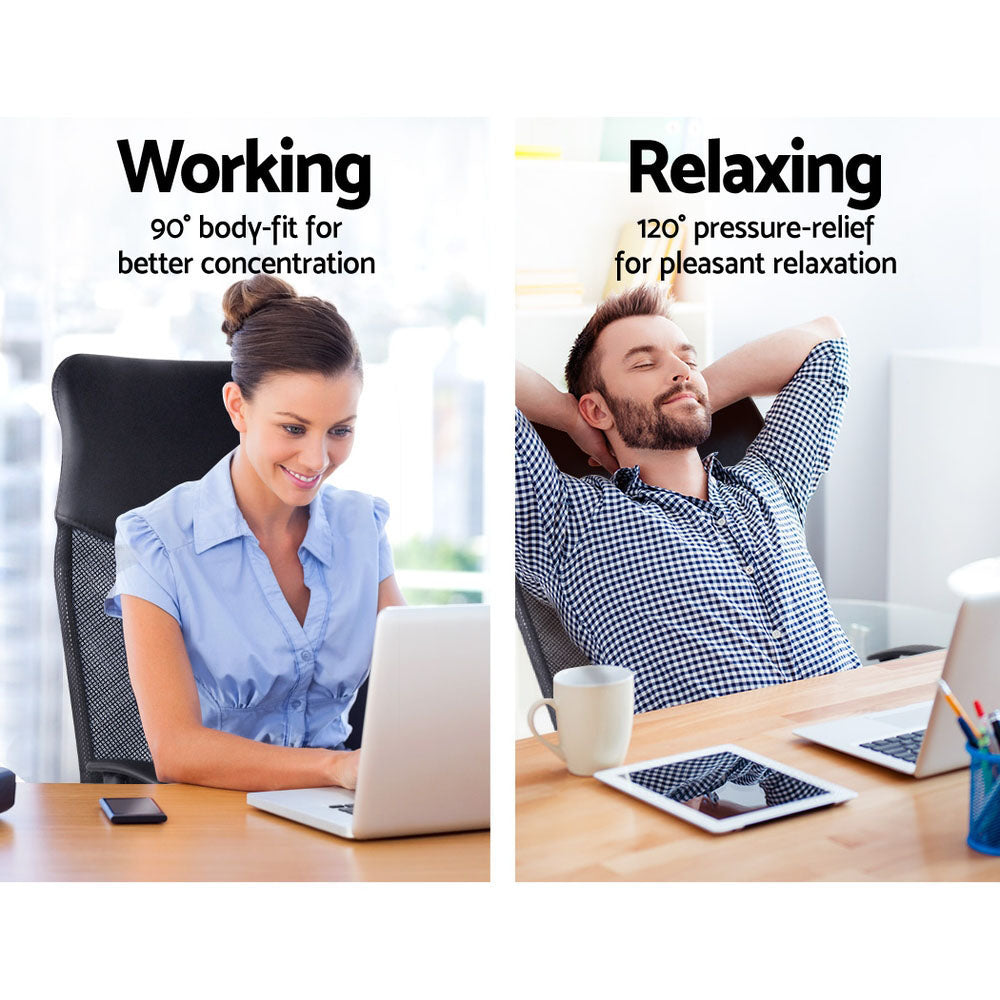 Artiss Mesh Office Chair High Back Black-Furniture > Office-PEROZ Accessories