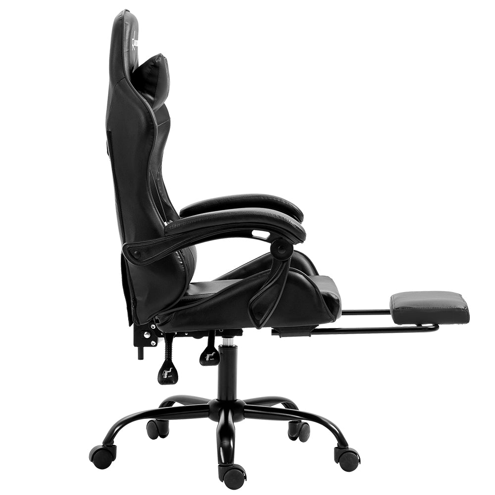 Artiss Gaming Office Chair Executive Computer Leather Chairs Footrest Grey-Furniture > Office-PEROZ Accessories