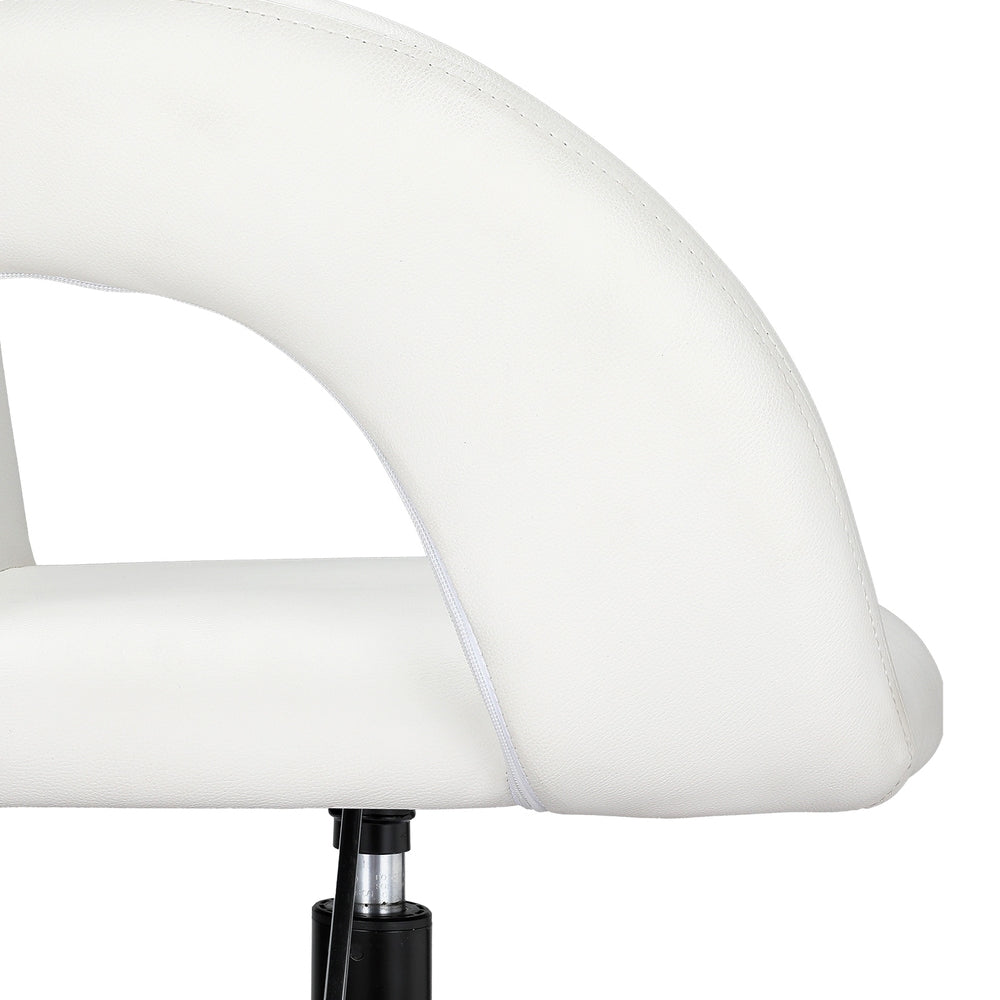 Artiss Office Chair Mid Back White-Furniture > Bar Stools & Chairs-PEROZ Accessories