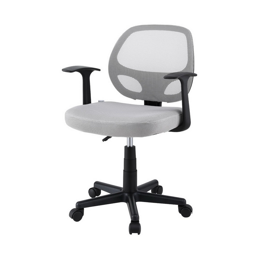 Artiss Mesh Office Chair Computer Gaming Desk Chairs Work Study Mid Back Grey-Furniture > Office > Office & Desk Chairs-PEROZ Accessories