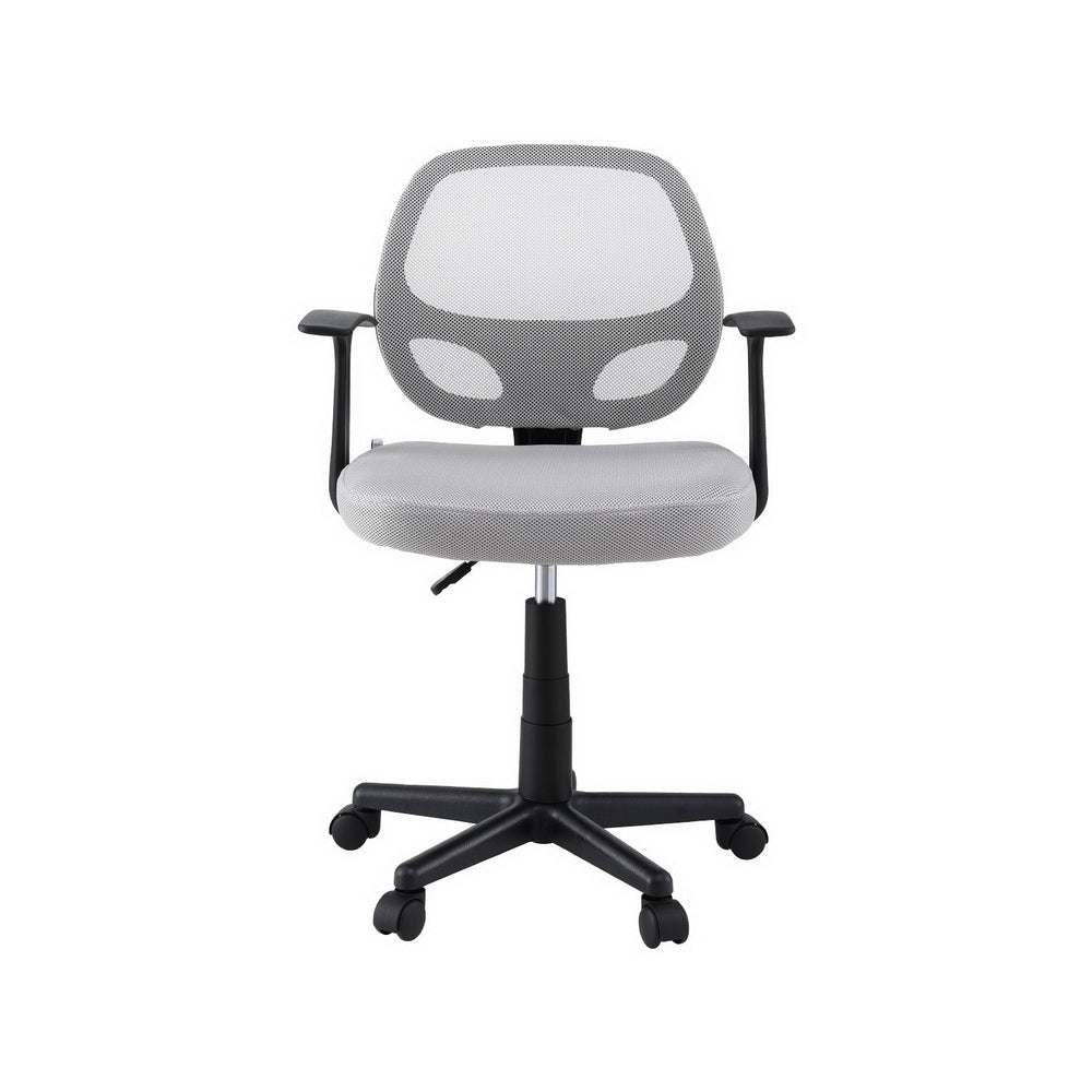 Artiss Mesh Office Chair Computer Gaming Desk Chairs Work Study Mid Back Grey-Furniture > Office > Office & Desk Chairs-PEROZ Accessories