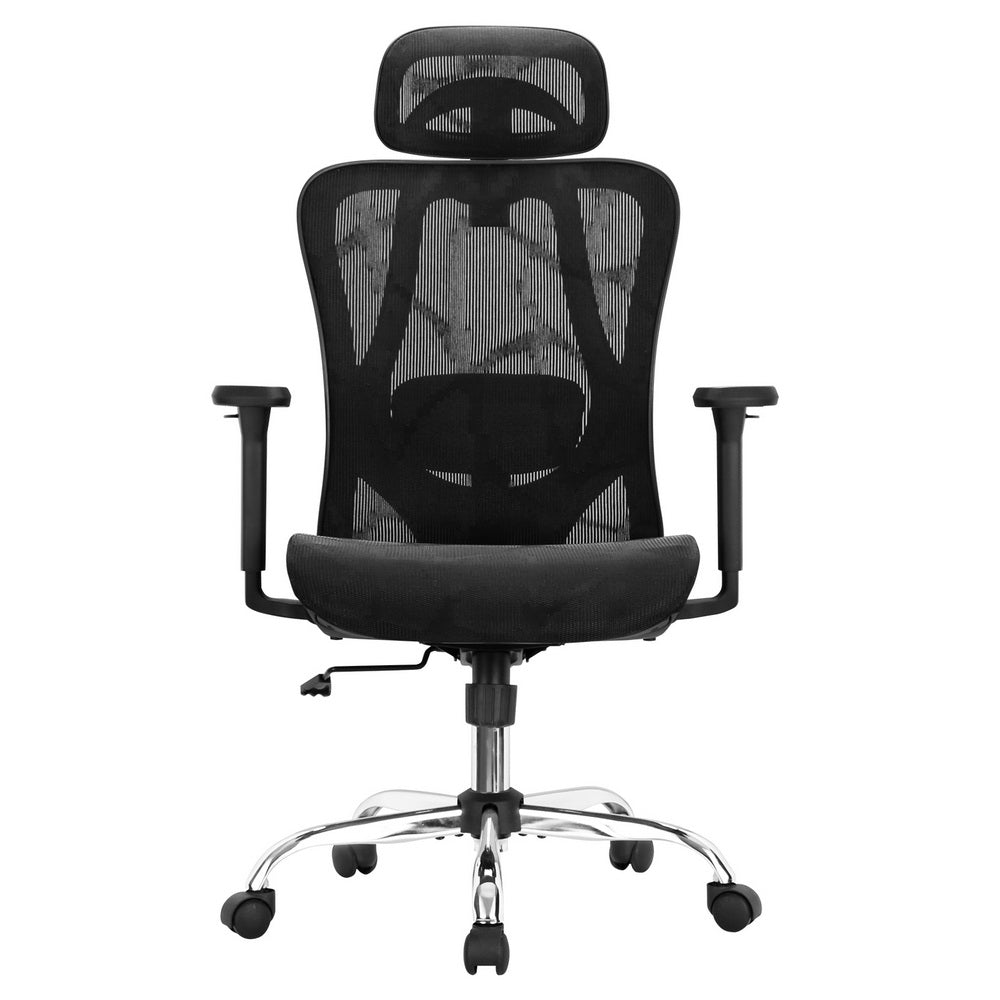 Artiss Ergonomic Office Chair Recline Black-Furniture > Bar Stools & Chairs-PEROZ Accessories