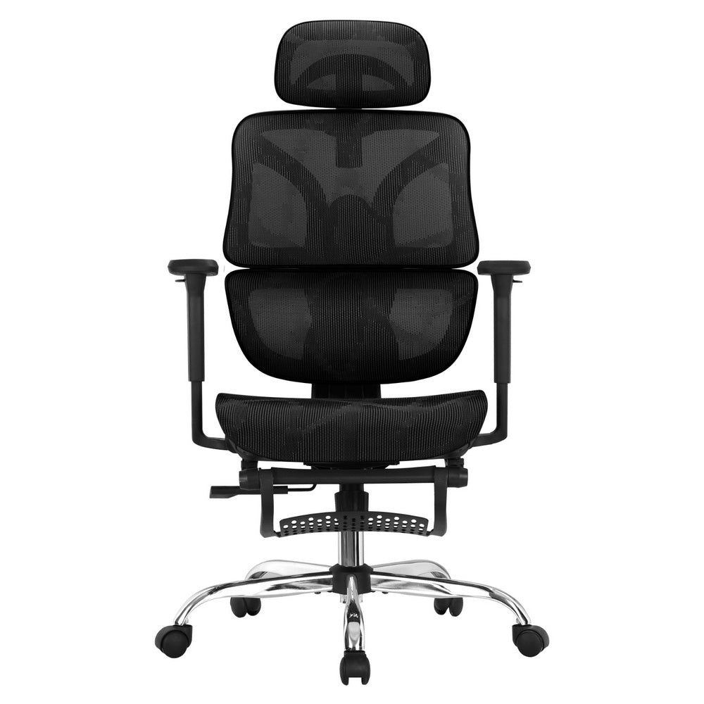 Artiss Ergonomic Office Chair Footrest Black-Furniture > Bar Stools & Chairs-PEROZ Accessories