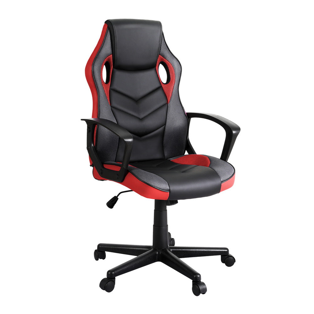 Artiss Gaming Office Chair Computer Chairs Red-Furniture > Bar Stools & Chairs-PEROZ Accessories