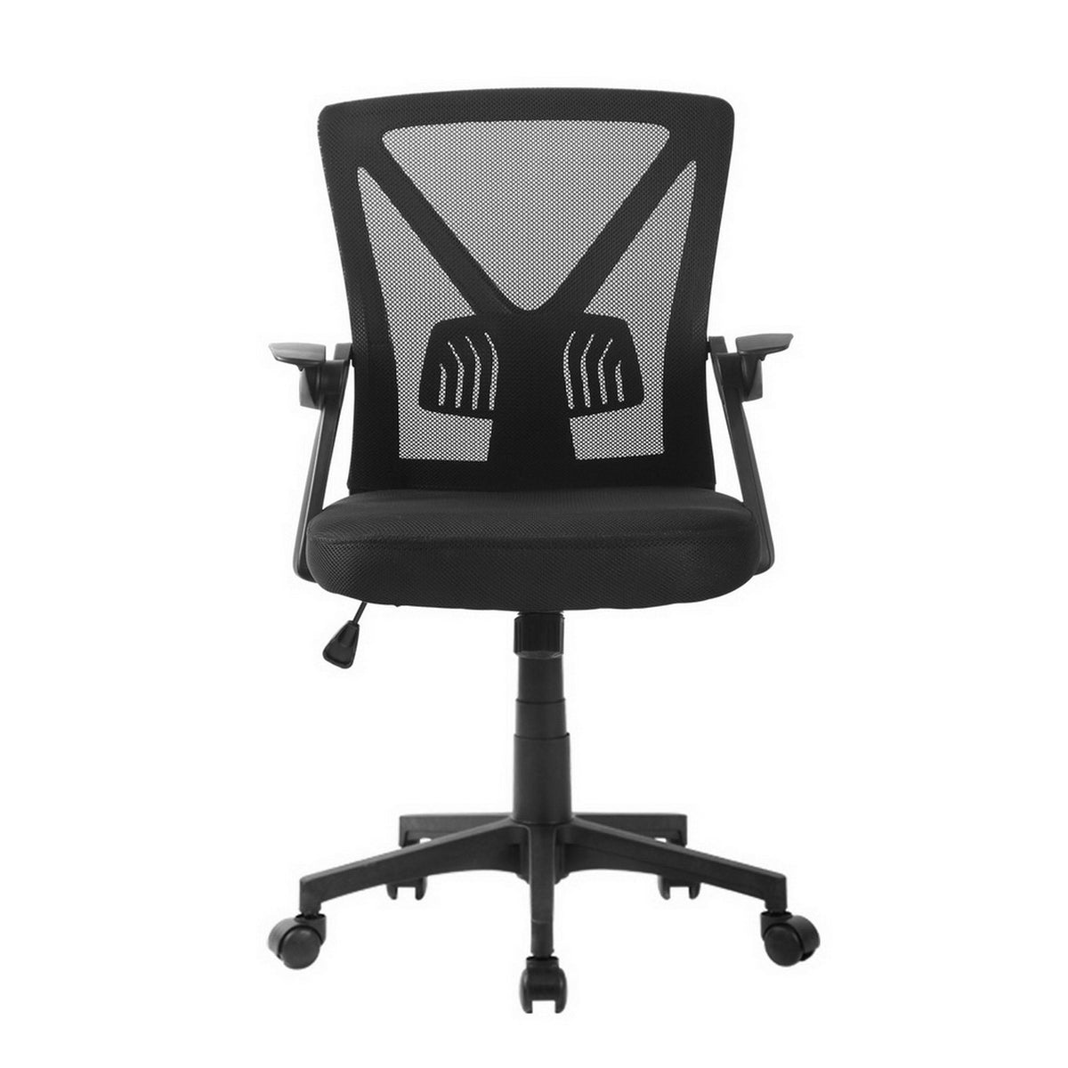 Artiss Mesh Office Chair Mid Back Black-Office Chairs-PEROZ Accessories
