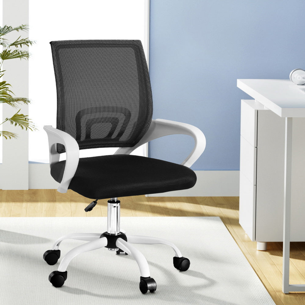 Artiss Office Chair Mesh Computer Gaming Desk Chairs Work Study Mid Back-Furniture > Office > Office & Desk Chairs-PEROZ Accessories