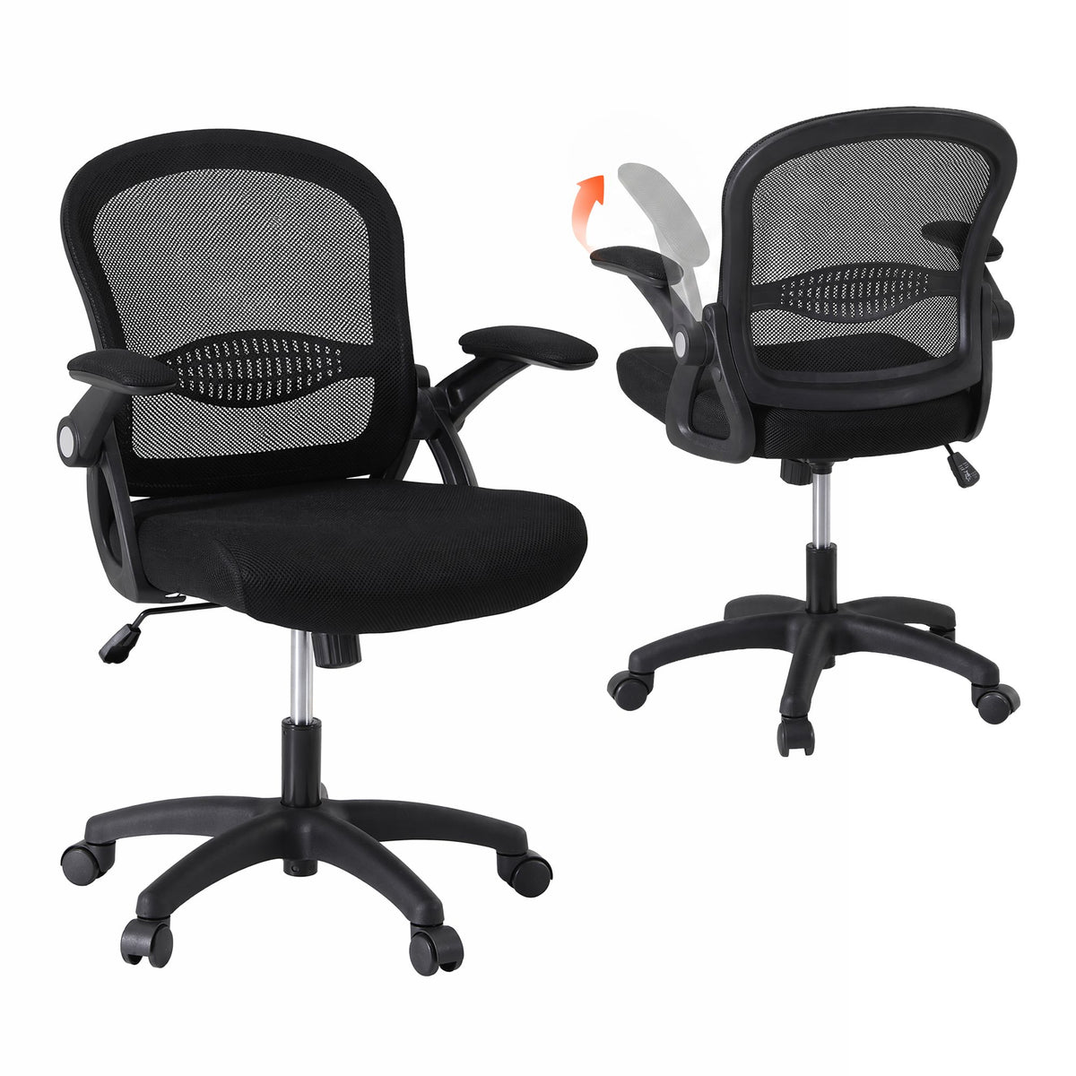 Artiss Mesh Office Chair Computer Gaming Desk Chairs Work Study Mid Back-Furniture > Office > Office & Desk Chairs-PEROZ Accessories