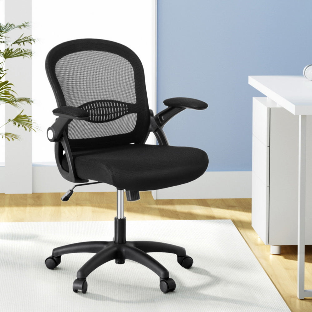 Artiss Mesh Office Chair Computer Gaming Desk Chairs Work Study Mid Back-Furniture > Office > Office & Desk Chairs-PEROZ Accessories