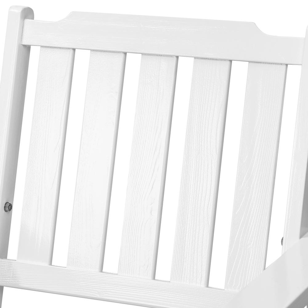 Livsip Outdoor Armchair Wooden Patio Furniture Chairs Garden Seat White-Outdoor Patio Sets-PEROZ Accessories