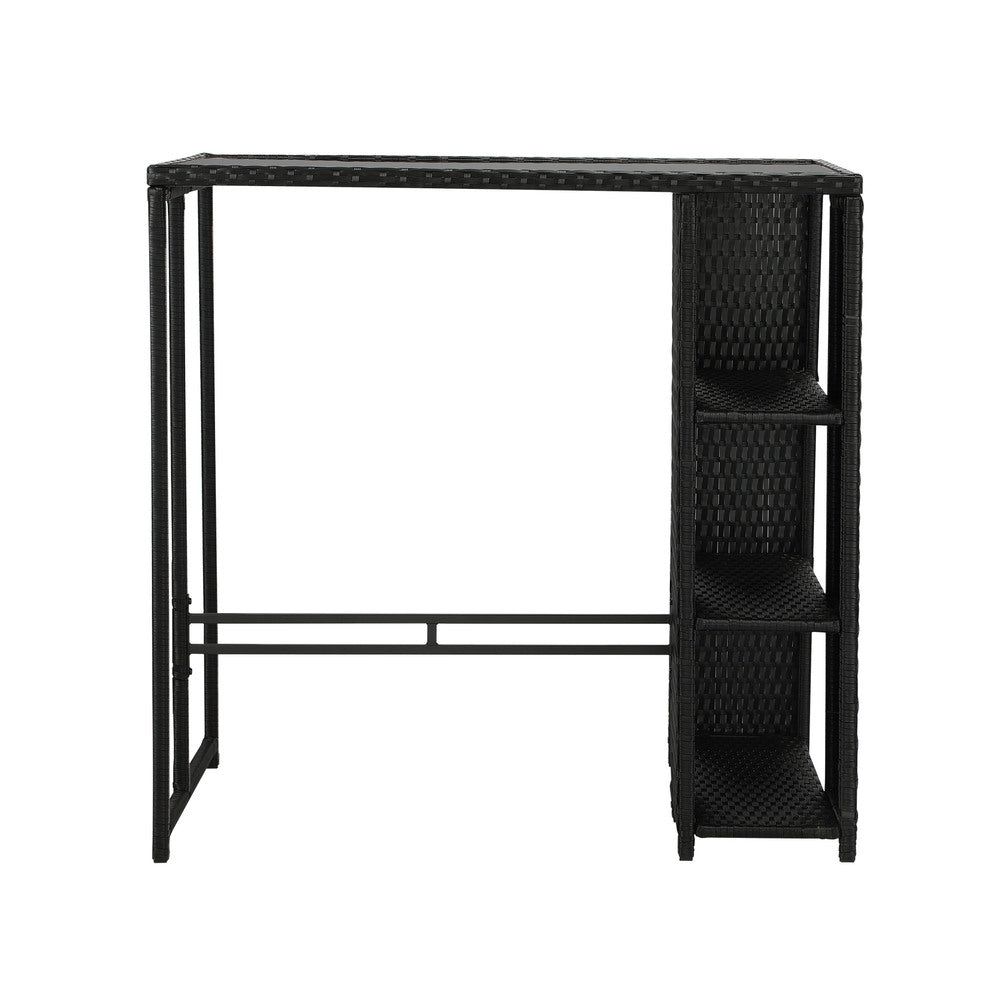 Livsip Rattan Outdoor Bar Table Furniture Cafe Table Patio Setting Dinning Table-Outdoor Bar Table-PEROZ Accessories