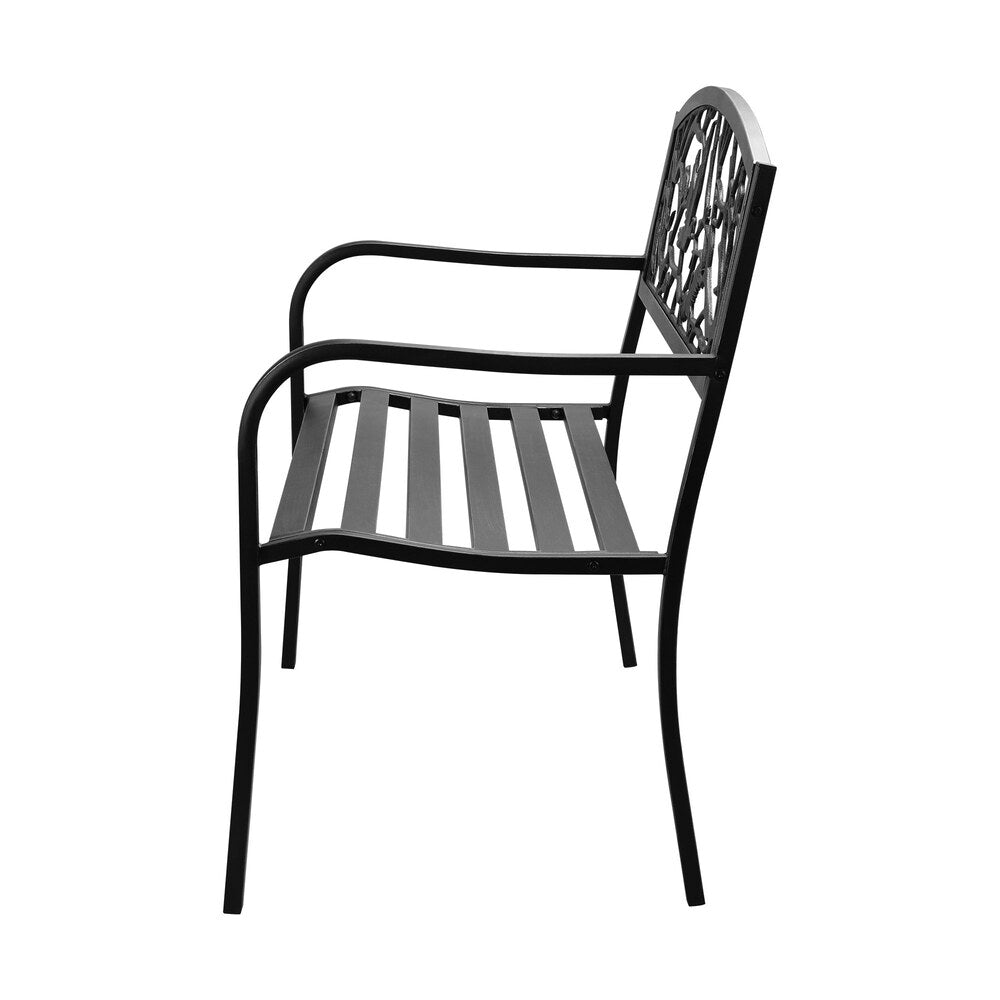 Livsip Garden Bench Seat Outdoor Chair Furniture Backyard Patio Bird Pattern-Outdoor Benches-PEROZ Accessories