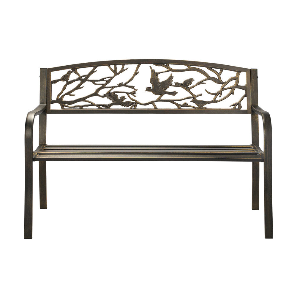 Livsip Garden Bench Park Lounge Patio Chair Backyard 3 Seater Outdoor Furniture-Outdoor Benches-PEROZ Accessories