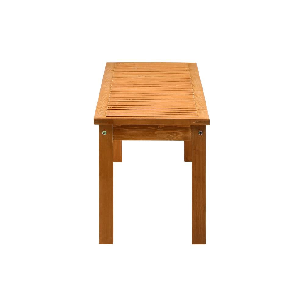 Livsip 150cm Garden Bench Outdoor Wood Patio Dining Chair Slatted Seat 3 Seater-Garden Benches-PEROZ Accessories