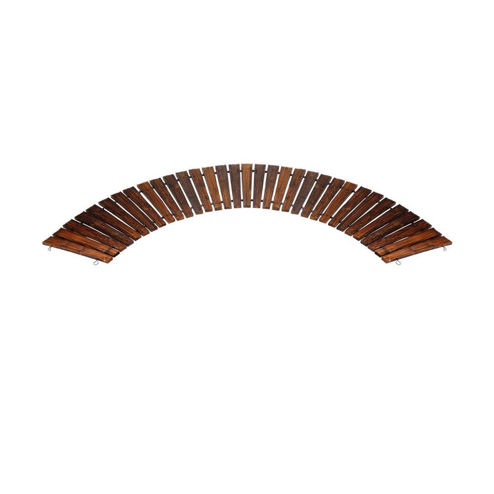 Livsip Garden Wooden Pathway 8ft Roll-Out Curved-Garden Pathways-PEROZ Accessories