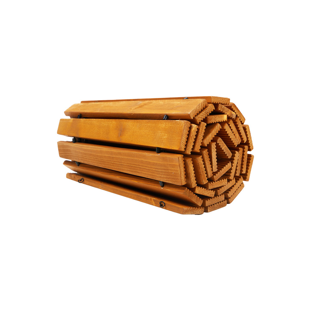 Livsip Garden Wooden Pathway 8ft Straight Roll-Out-Garden Pathways-PEROZ Accessories