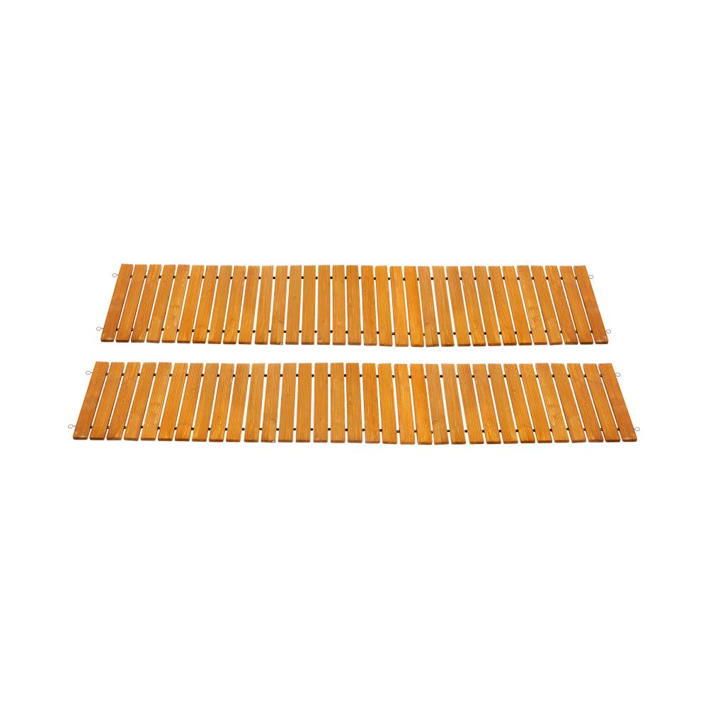 Livsip 2PC Garden Wooden Pathway 8ft Straight Roll-Out-Garden Pathways-PEROZ Accessories