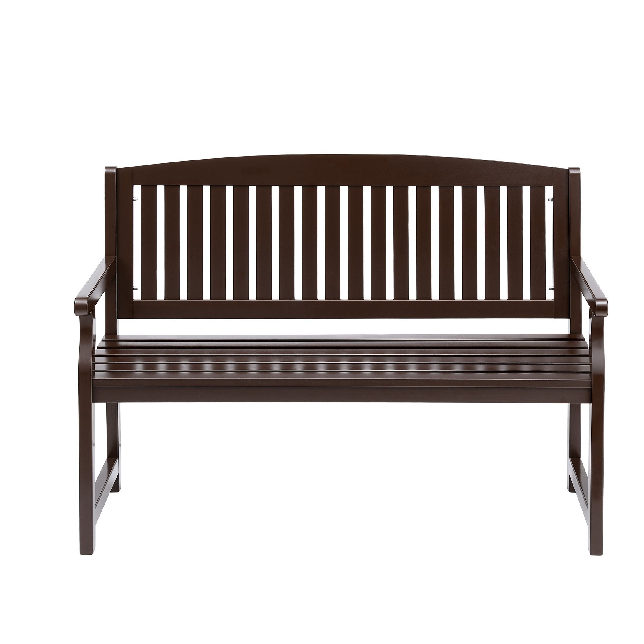 Gardeon Outdoor Garden Bench Wooden 2 Seater Lounge Chair Patio Furniture Brown-Outdoor Benches-PEROZ Accessories