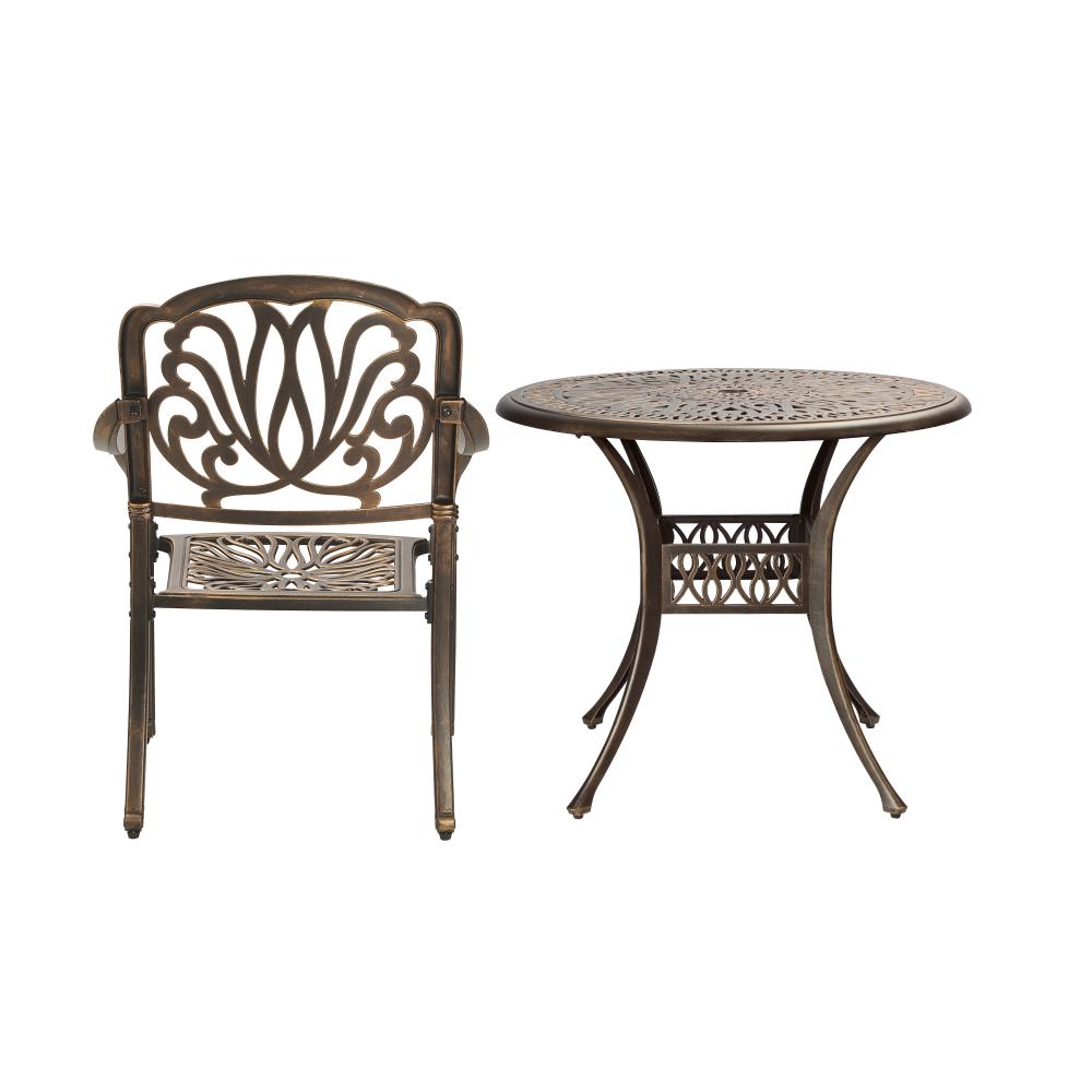 Livsip Outdoor Furniture 5 Piece Dining Set Chairs Table Bistro Set Patio Garden-Outdoor Dining Sets-PEROZ Accessories