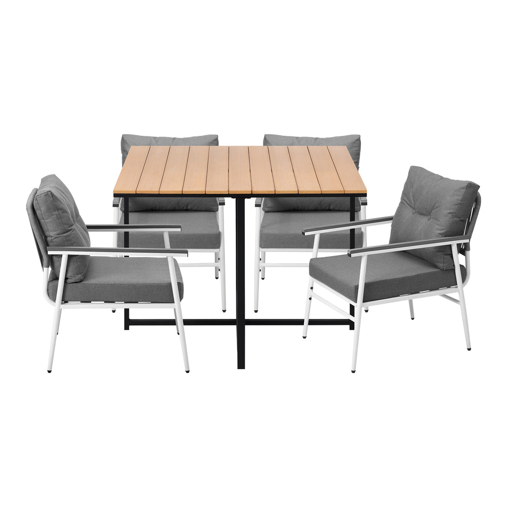 Livsip Outdoor Dining Set Garden Table and Chairs 5PCS-Outdoor Dining Set-PEROZ Accessories