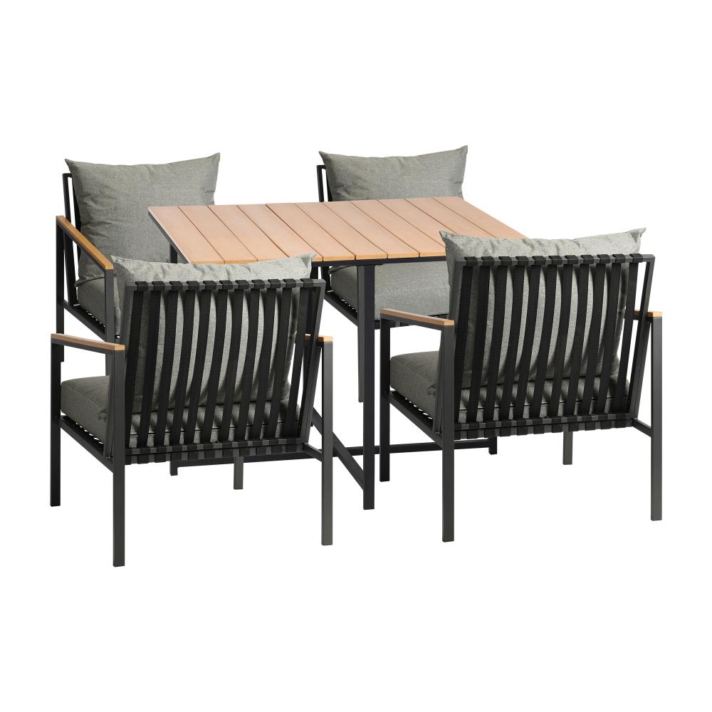 Livsip Outdoor Dining Set Table & Chairs 5PCS Patio Set-Outdoor Dining Sets-PEROZ Accessories