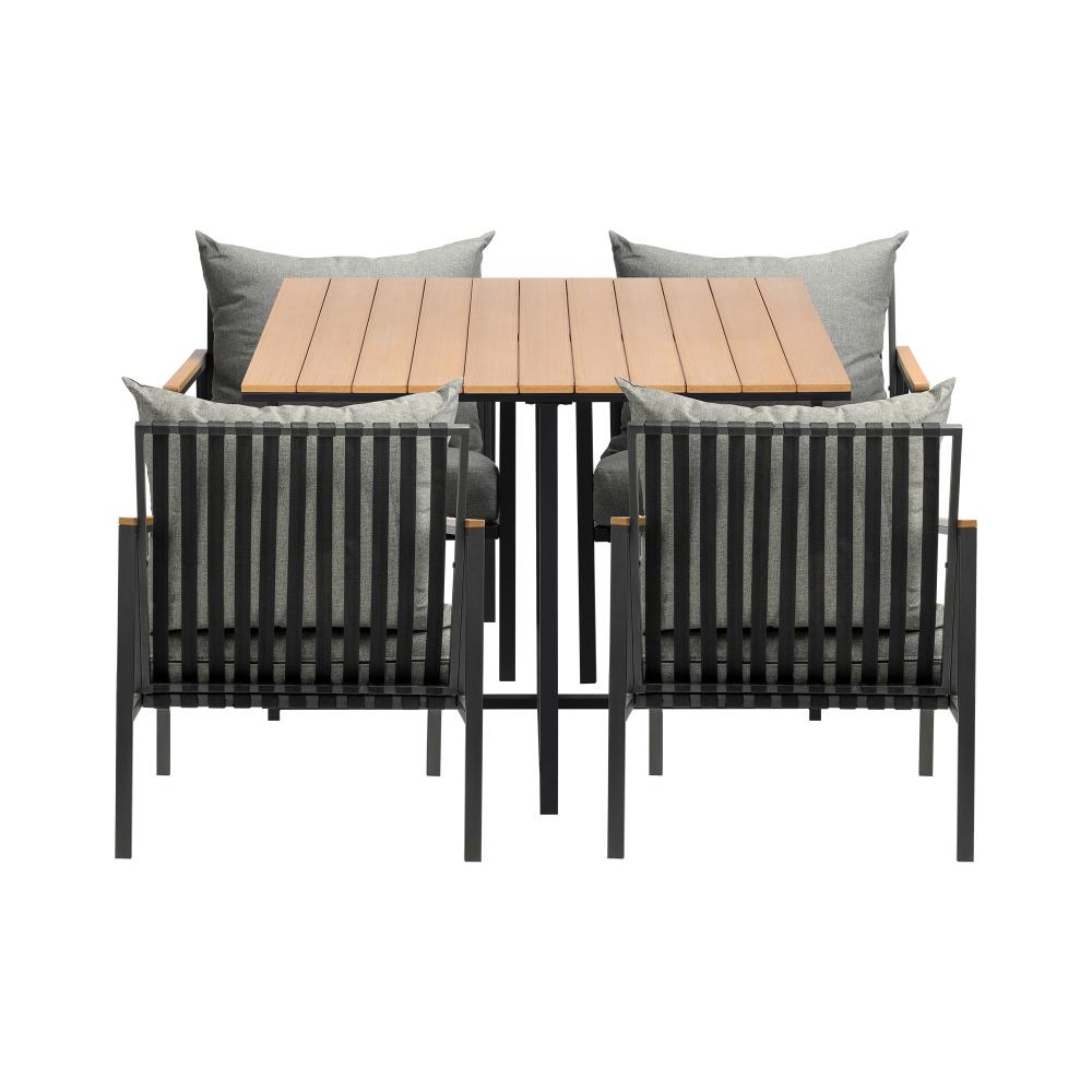 Livsip Outdoor Dining Set Table & Chairs 5PCS Patio Set-Outdoor Dining Sets-PEROZ Accessories