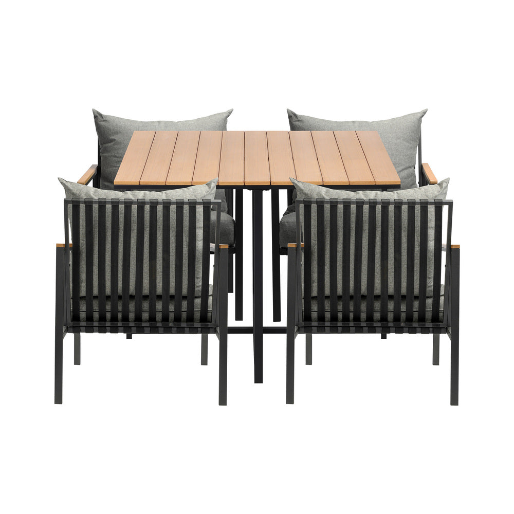 Livsip Outdoor Dining Set Table & Chairs 5PCS Patio Set-Outdoor Dining Sets-PEROZ Accessories