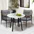 Livsip Outdoor Dining Set 3PC Lounge Setting Table Storage Shelf-Outdoor Dining Set-PEROZ Accessories