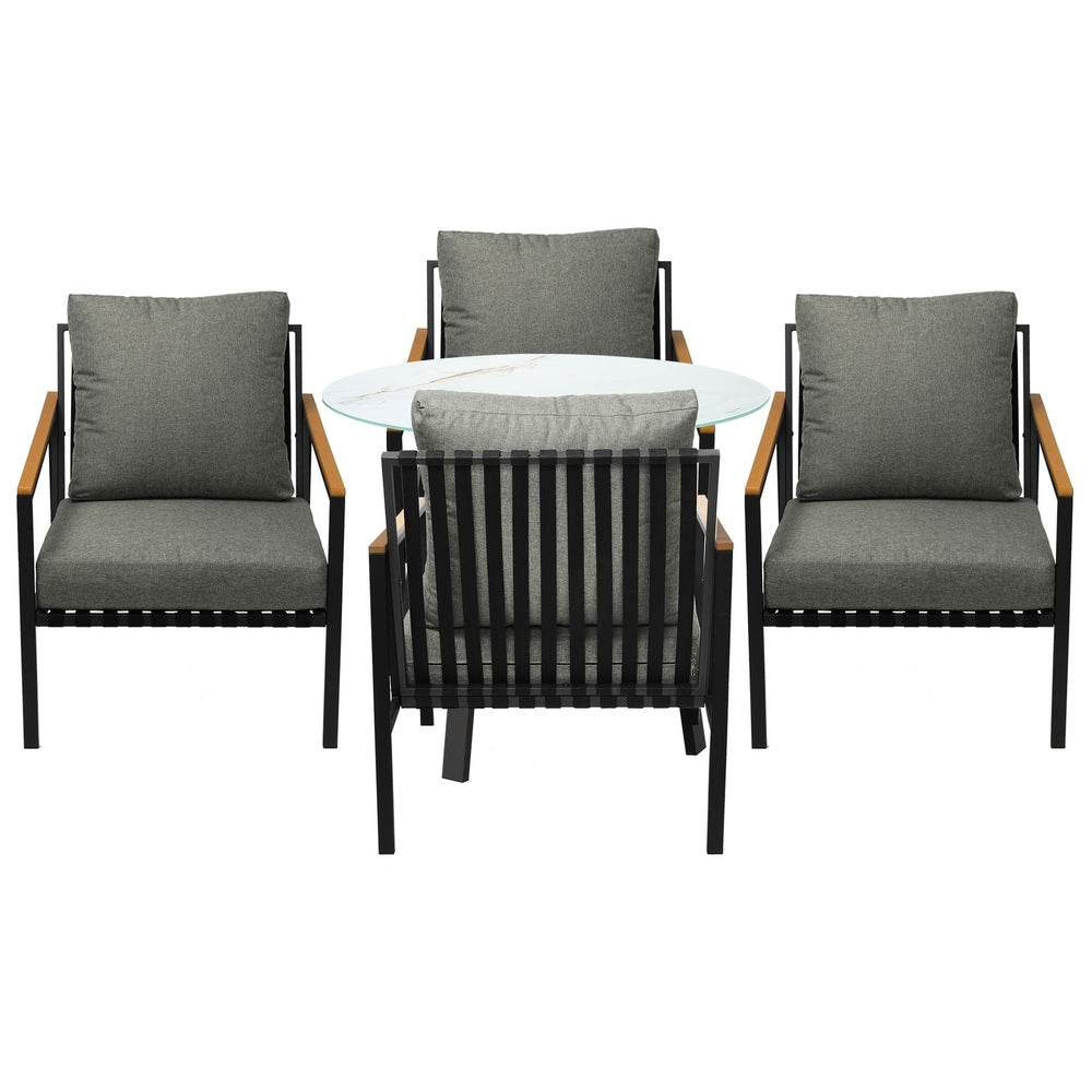 Livsip 5PCS Outdoor Dining Setting Patio Bistro Set-Outdoor Dining Set-PEROZ Accessories