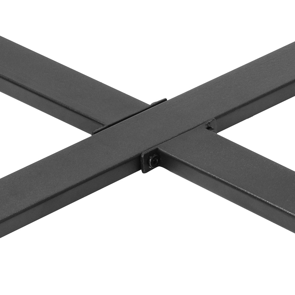 Livsip 90cm Outdoor Dining Sintered Stone Table Black-Outdoor Dining Sets-PEROZ Accessories