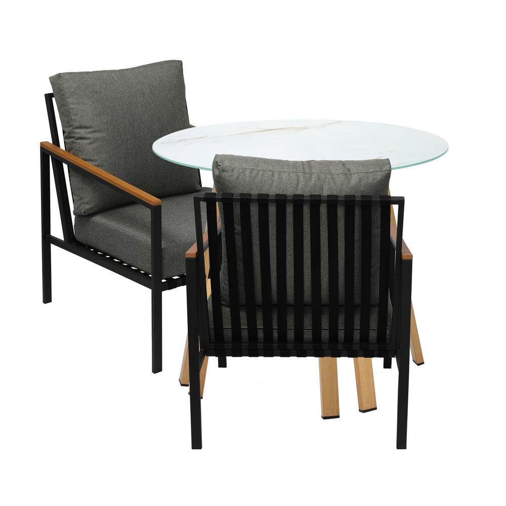 Livsip Outdoor Patio Set Lounge Bistro Dining Set 2 Seater-Outdoor Dining Set-PEROZ Accessories