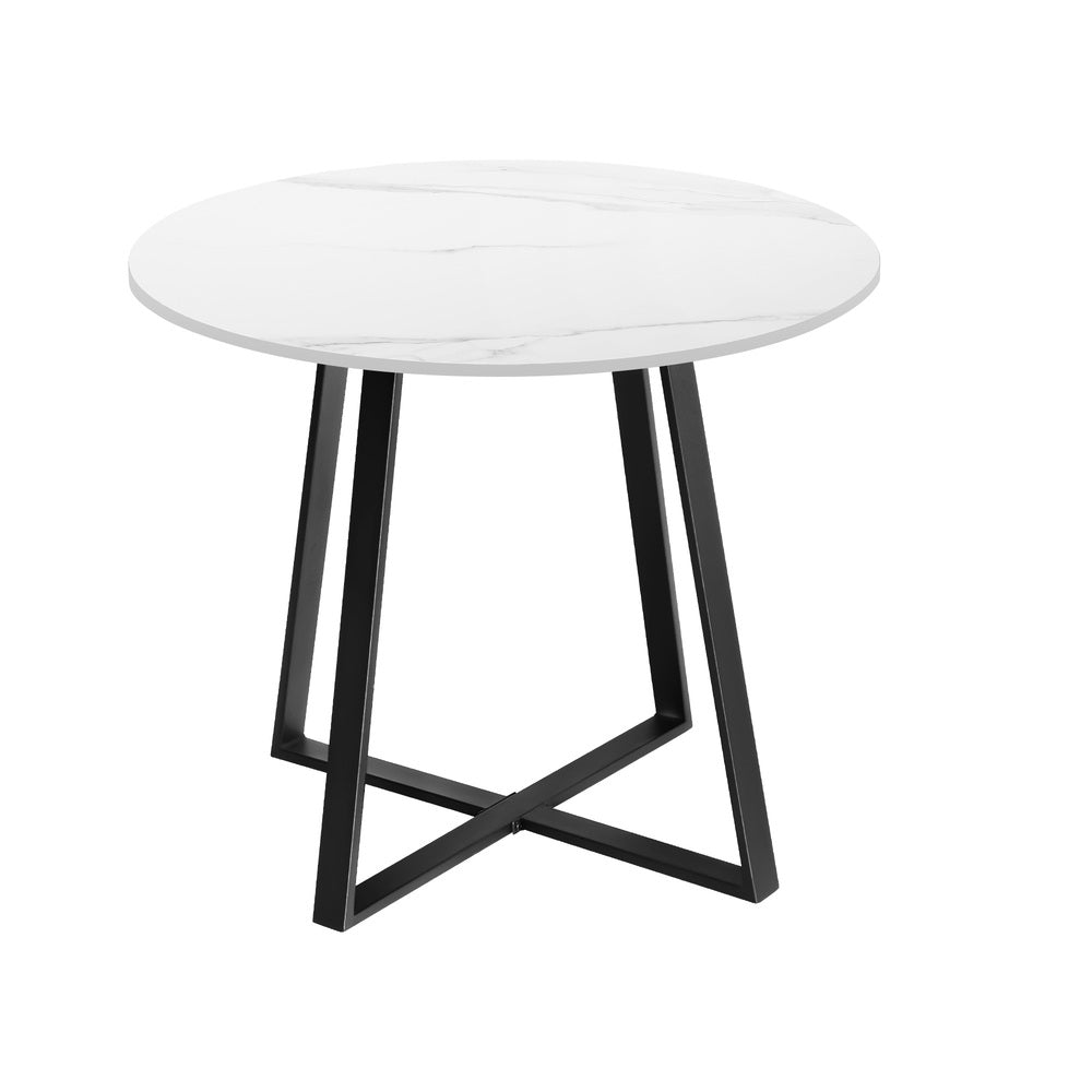 Livsip Outdoor Dining Set 2 Seater Marble Table Rattan Armchair-Outdoor Dining Set-PEROZ Accessories