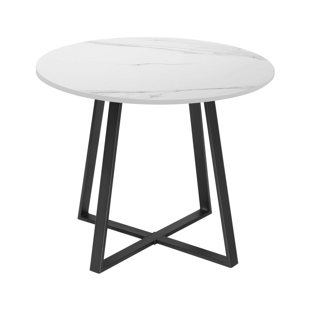 Livsip Outdoor Dining Set 4 Seater Marble Table Rattan Armchair-Outdoor Dining Set-PEROZ Accessories