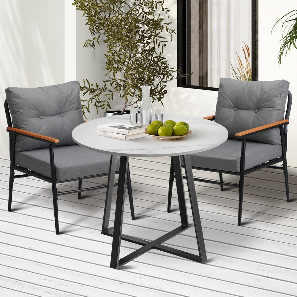 Livsip Outdoor Dining Set 3PCS Garden Lounge Setting-Outdoor Dining Set-PEROZ Accessories