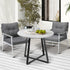 Livsip Outdoor Dining Set 2 Seater Marble Table-Outdoor Dining Set-PEROZ Accessories