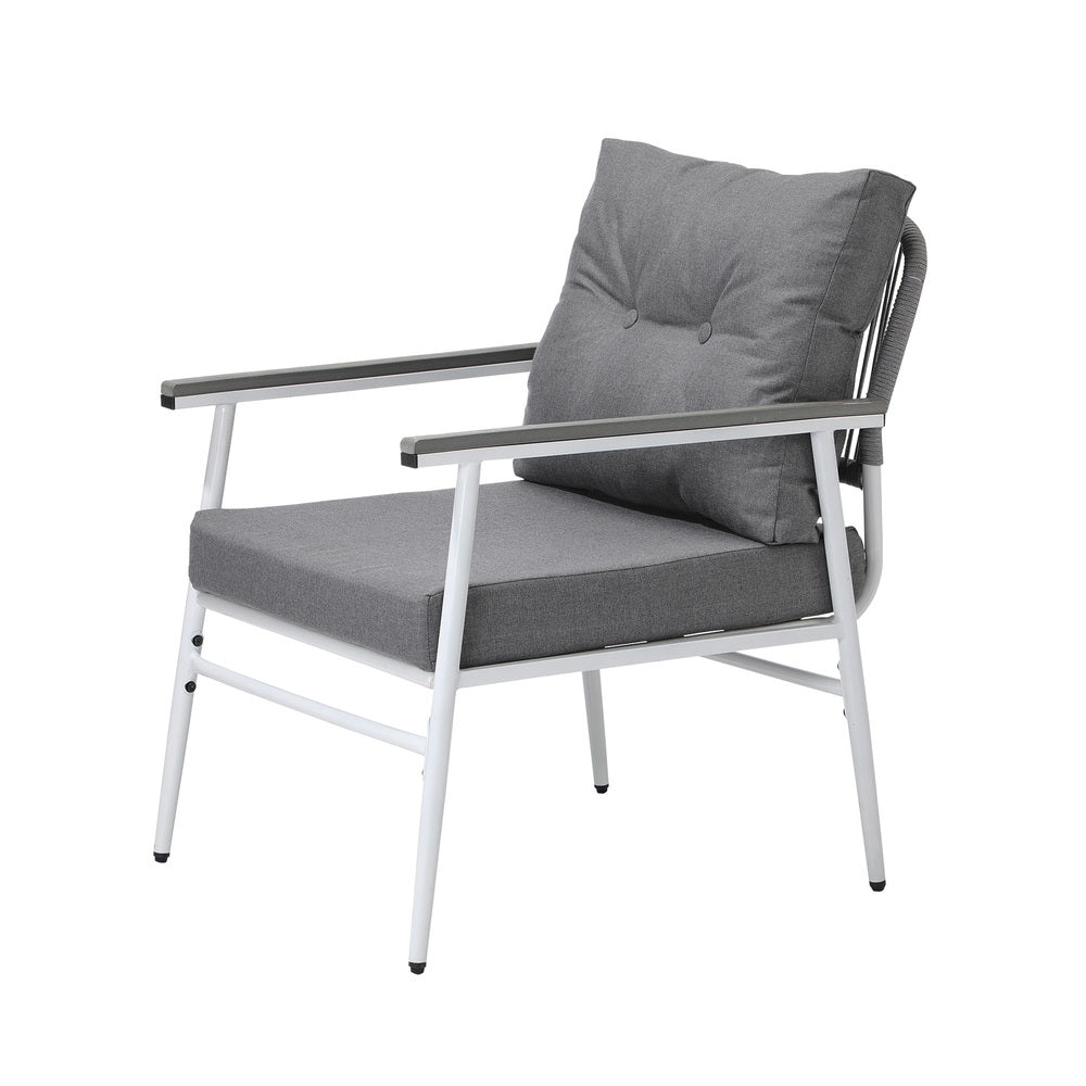 Livsip Outdoor Dining Set 4 Seater Marble Table-Outdoor Dining Set-PEROZ Accessories