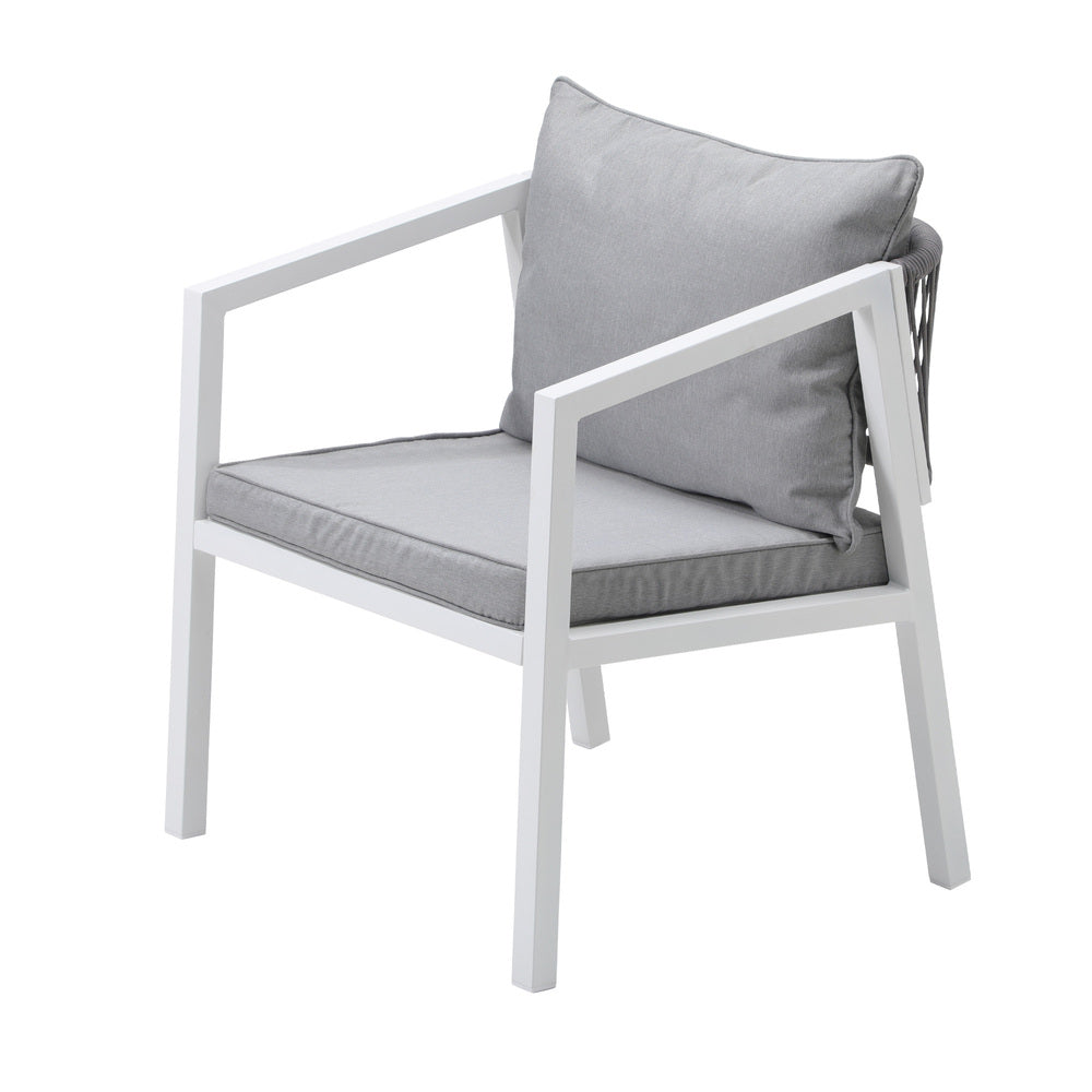 Livsip Outdoor Dining Set Bistro Setting 3PCS White-Outdoor Dining Set-PEROZ Accessories
